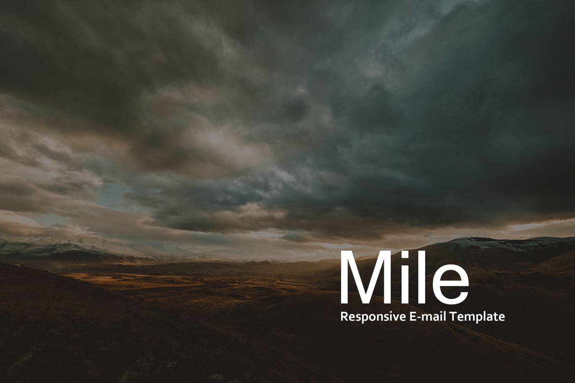 Mile - Адаптивный шаблон электронной почты