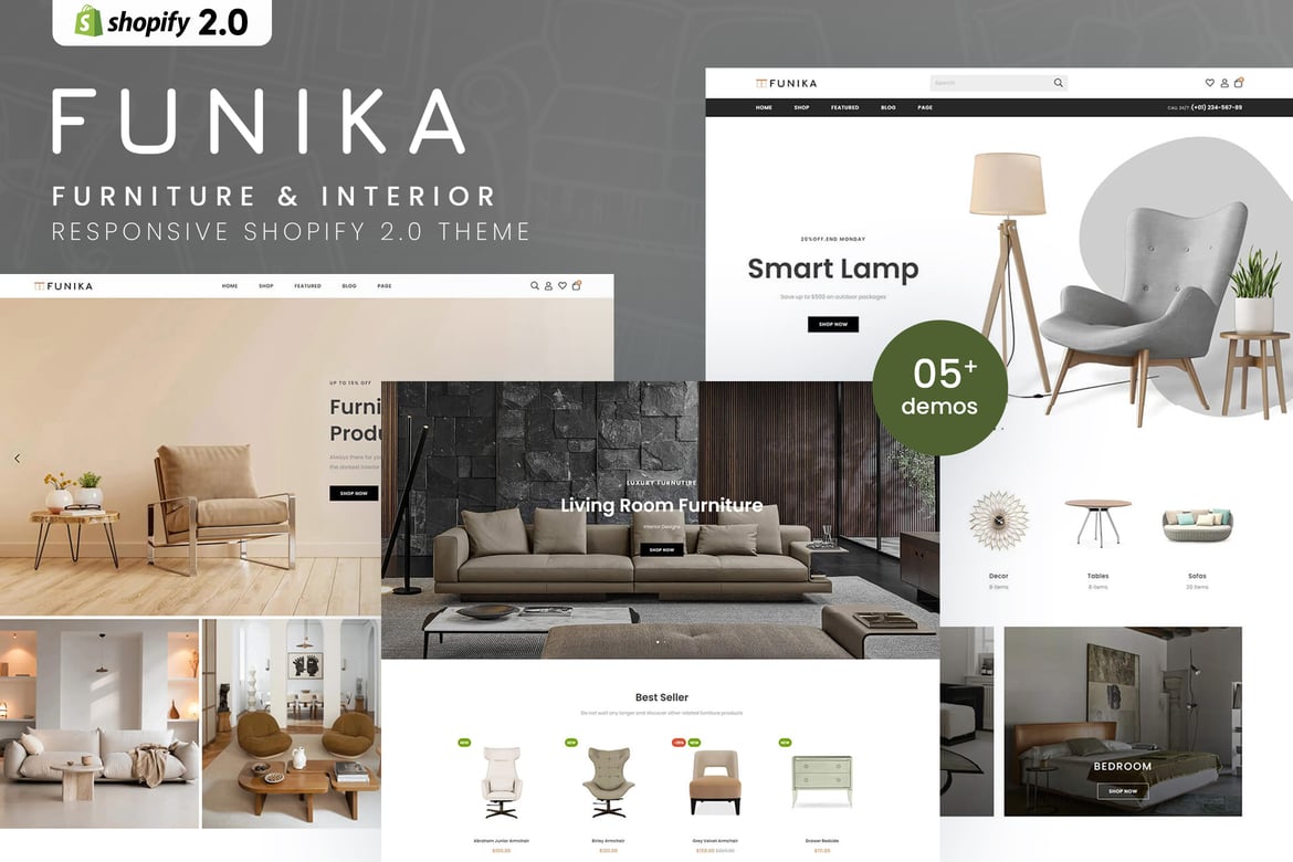 Funika - Тема Shopify 2.0 для мебели и интерьера