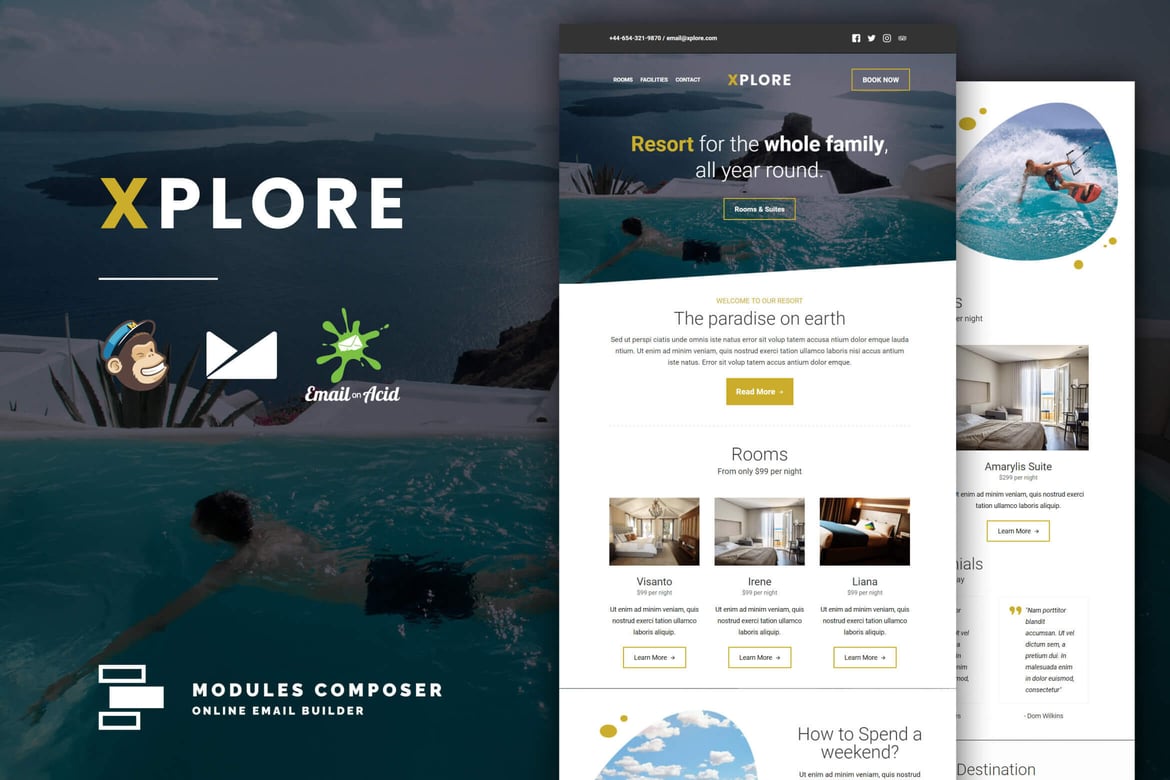 Xplore — адаптивная электронная почта для книг и путешествий
