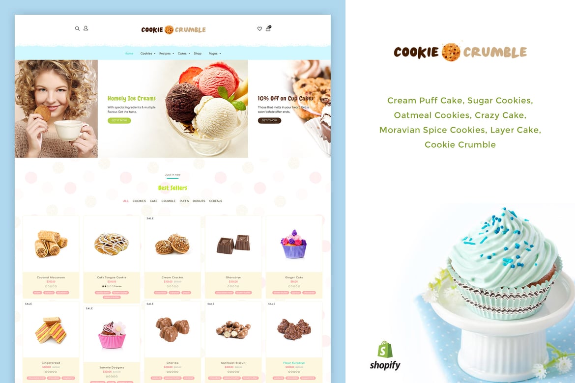 Продукты для печенья | Выпечка, печенье, продукты питания Shopify