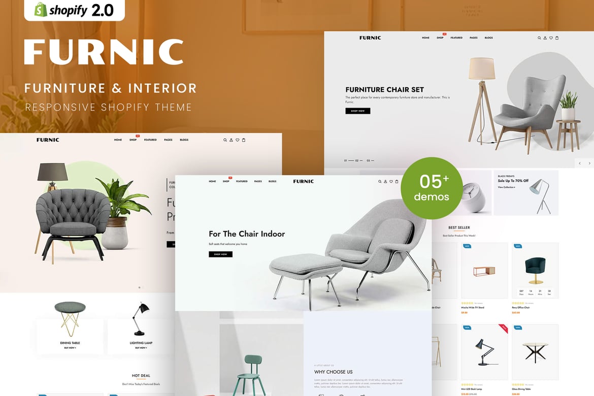 Furnic - Тема Shopify 2.0 для мебели и интерьера