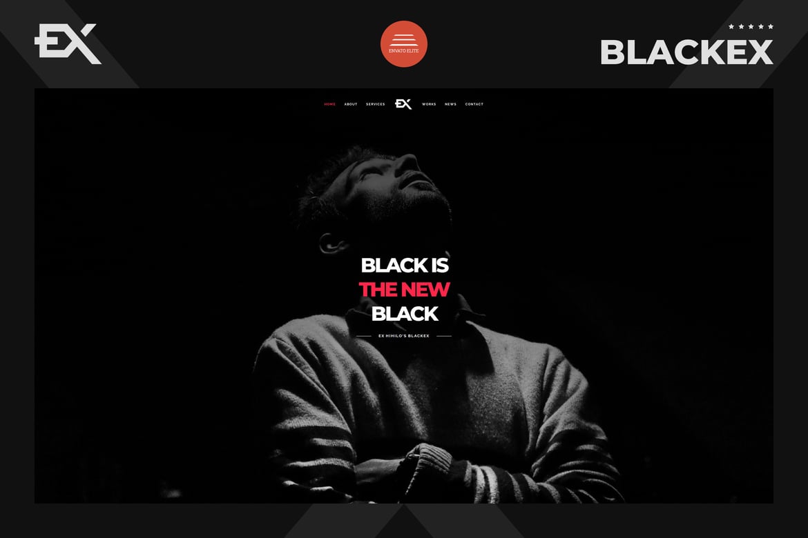 Blackex - Шаблон портфолио фотографий