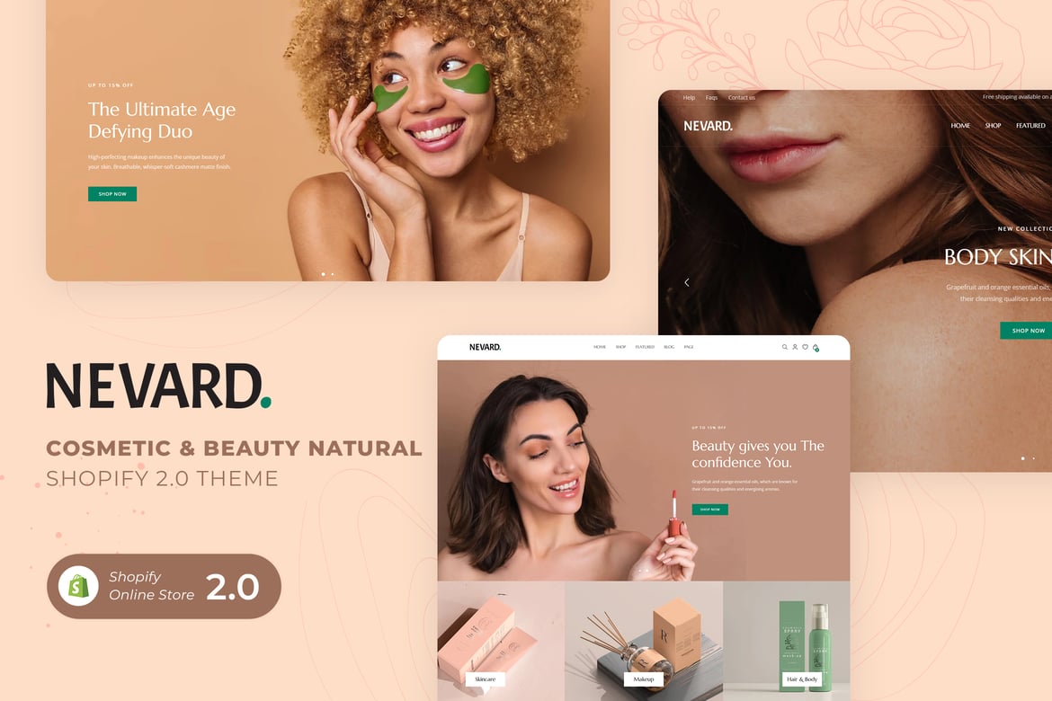 NEVARD - тема Shopify 2.0 для красоты и косметики
