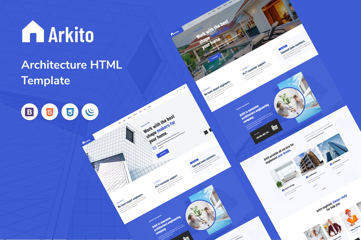 Arkito - Шаблон HTML для архитектуры