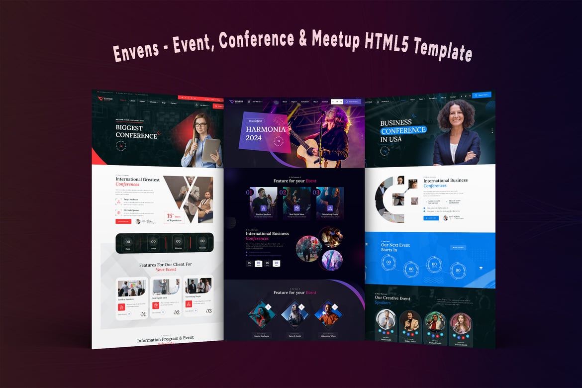 Envens - Шаблон HTML5 для мероприятий, конференций и встреч