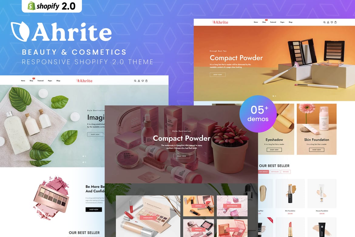 Whrite - Тема Shopify 2.0 для красоты и косметики