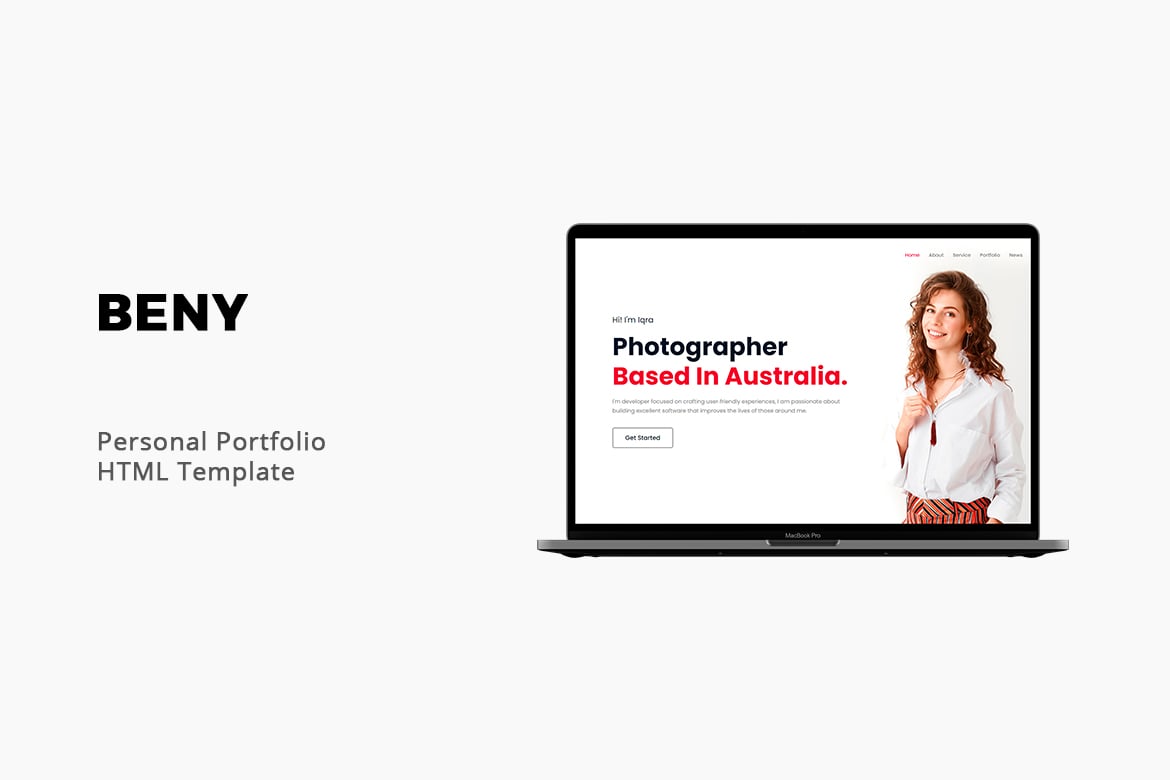 Beny - Шаблон личного портфолио