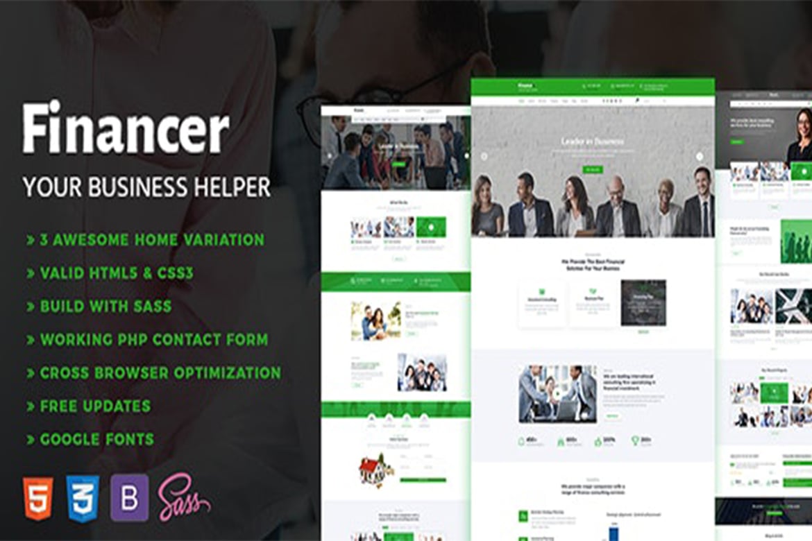 Financer - Шаблон для консалтинга и бизнеса