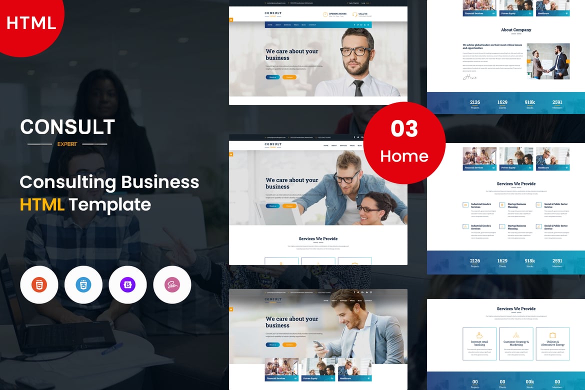 Consult Expert - Шаблон для консалтинга и бизнеса