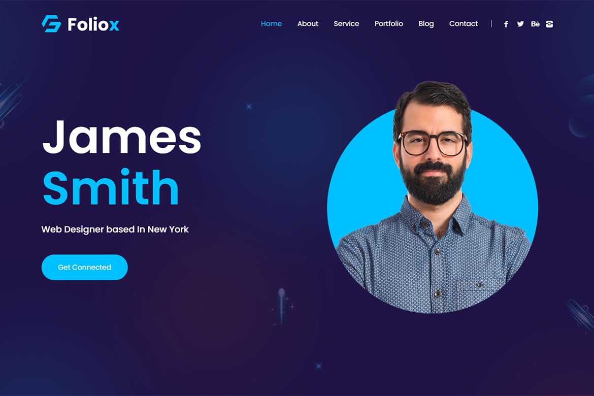 Foliox - Шаблон личного портфолио