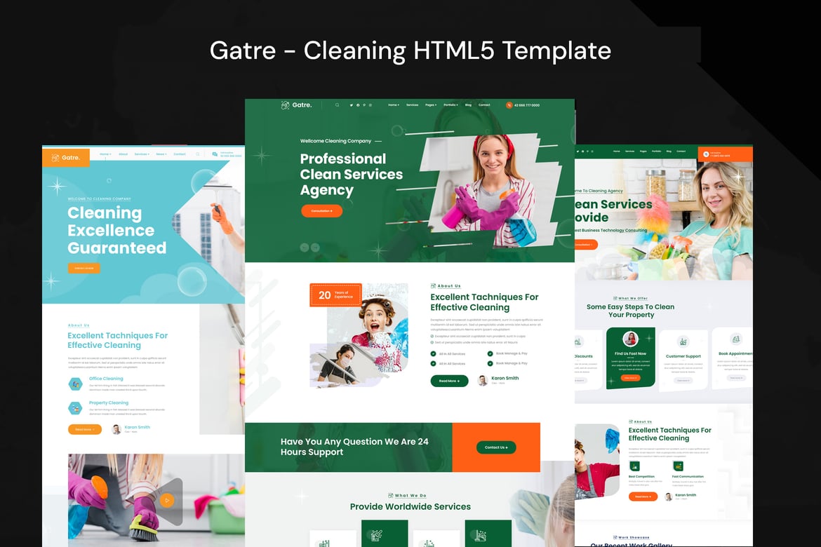 Шаблон HTML5 для очистки Gate