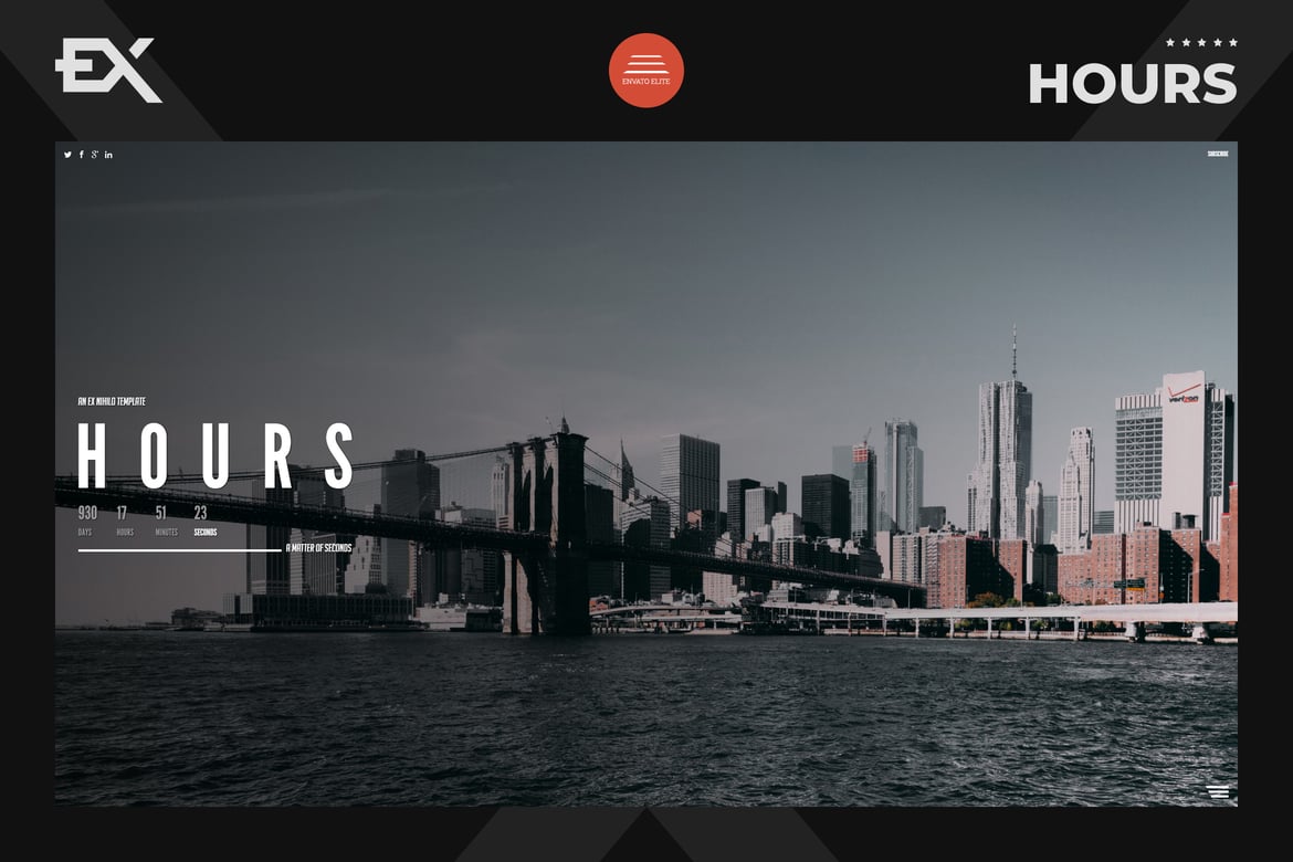 Hours - адаптивная страница Скоро появится