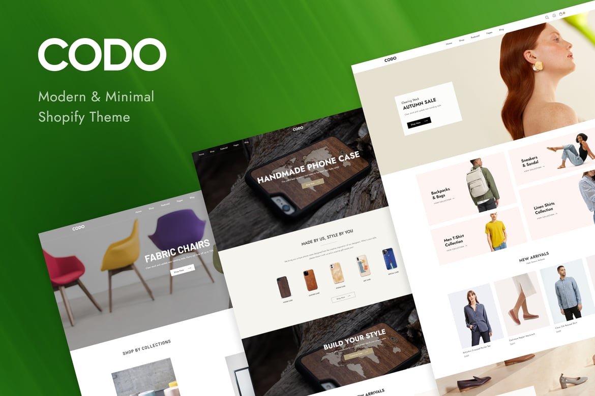 Codo - современная и минималистичная тема Shopify