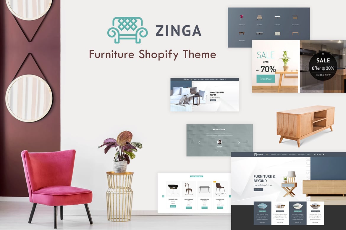 Зинга | Тема Shopify для мебели
