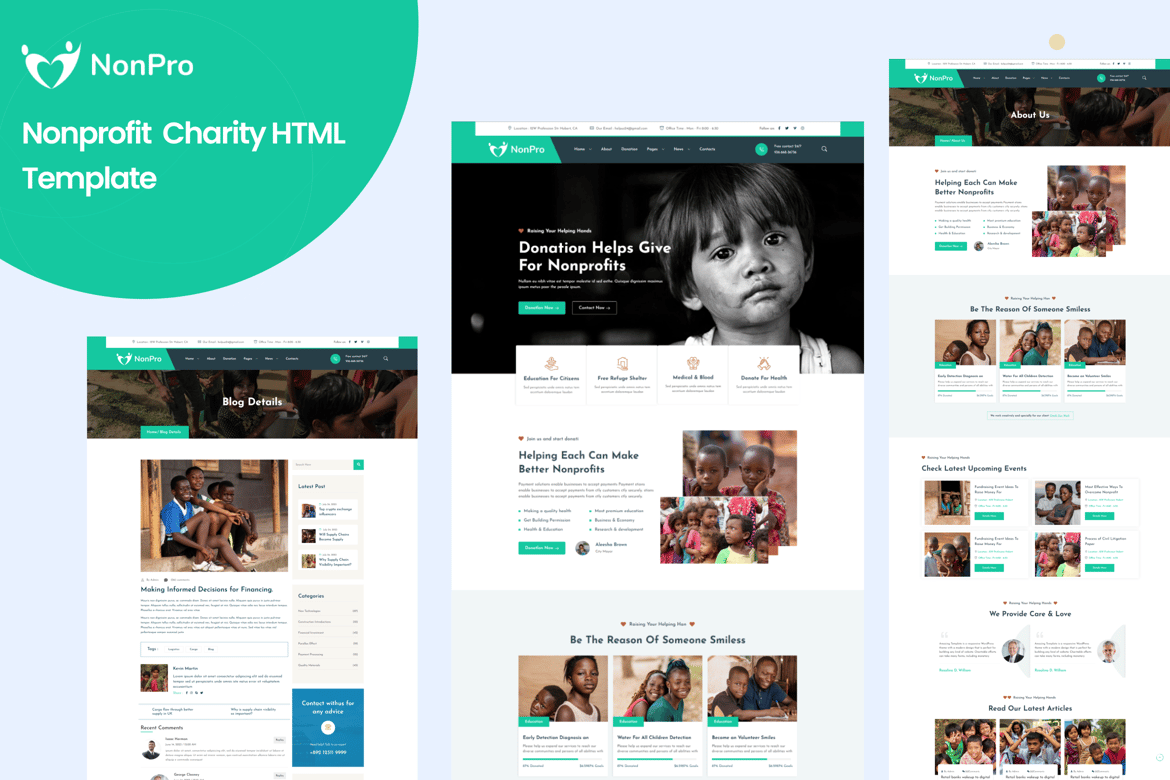 Шаблон HTML5 для некоммерческих благотворительных организаций