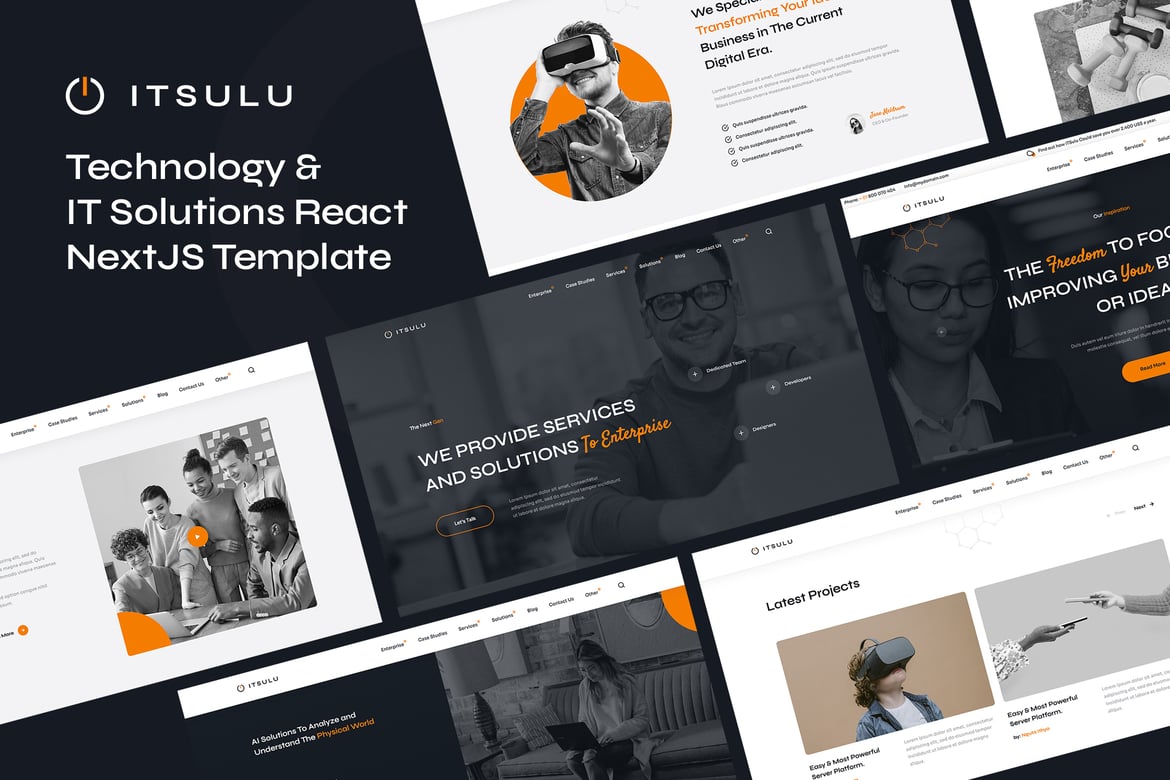 iTsulu - Шаблон React для технологий и ИТ-решений