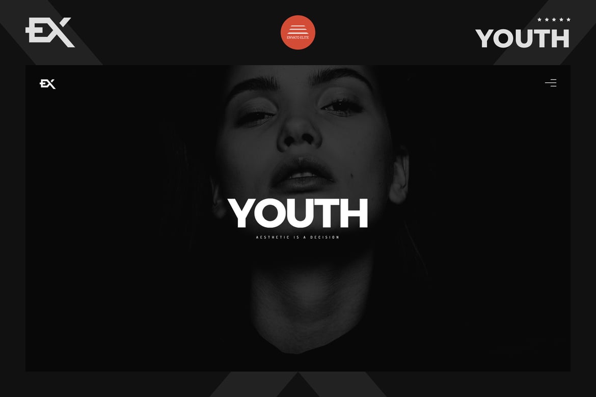 Youth - Шаблон творческого портфолио