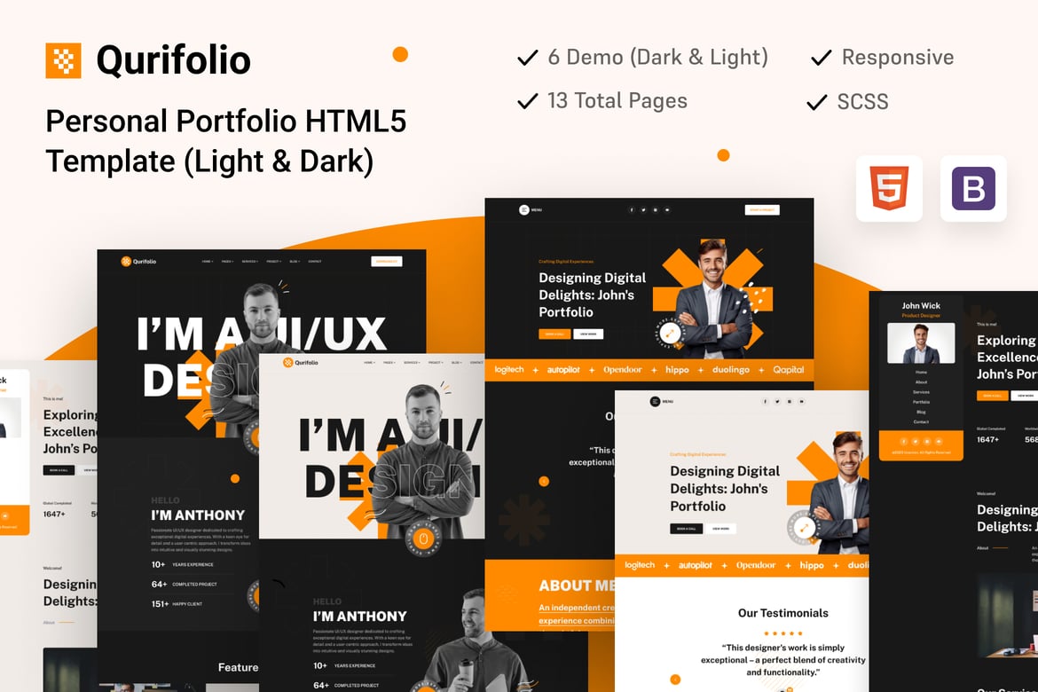 Qurifolio - Персональное творческое портфолио