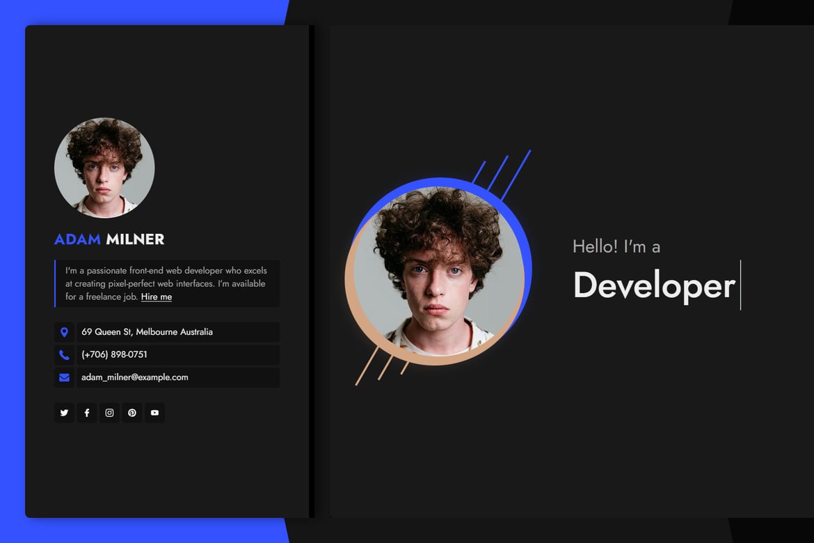 Deebo | HTML-шаблон личного портфолио