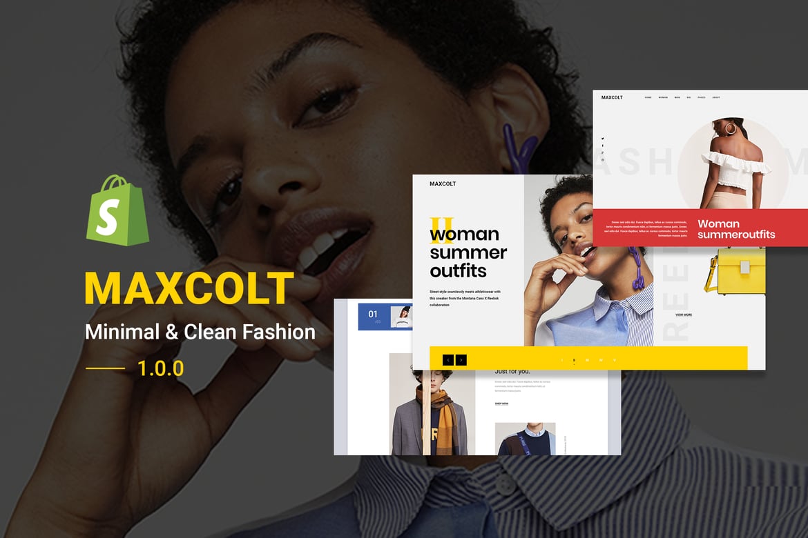 MAXCOLT | Минимальная и чистая модная тема Shopify