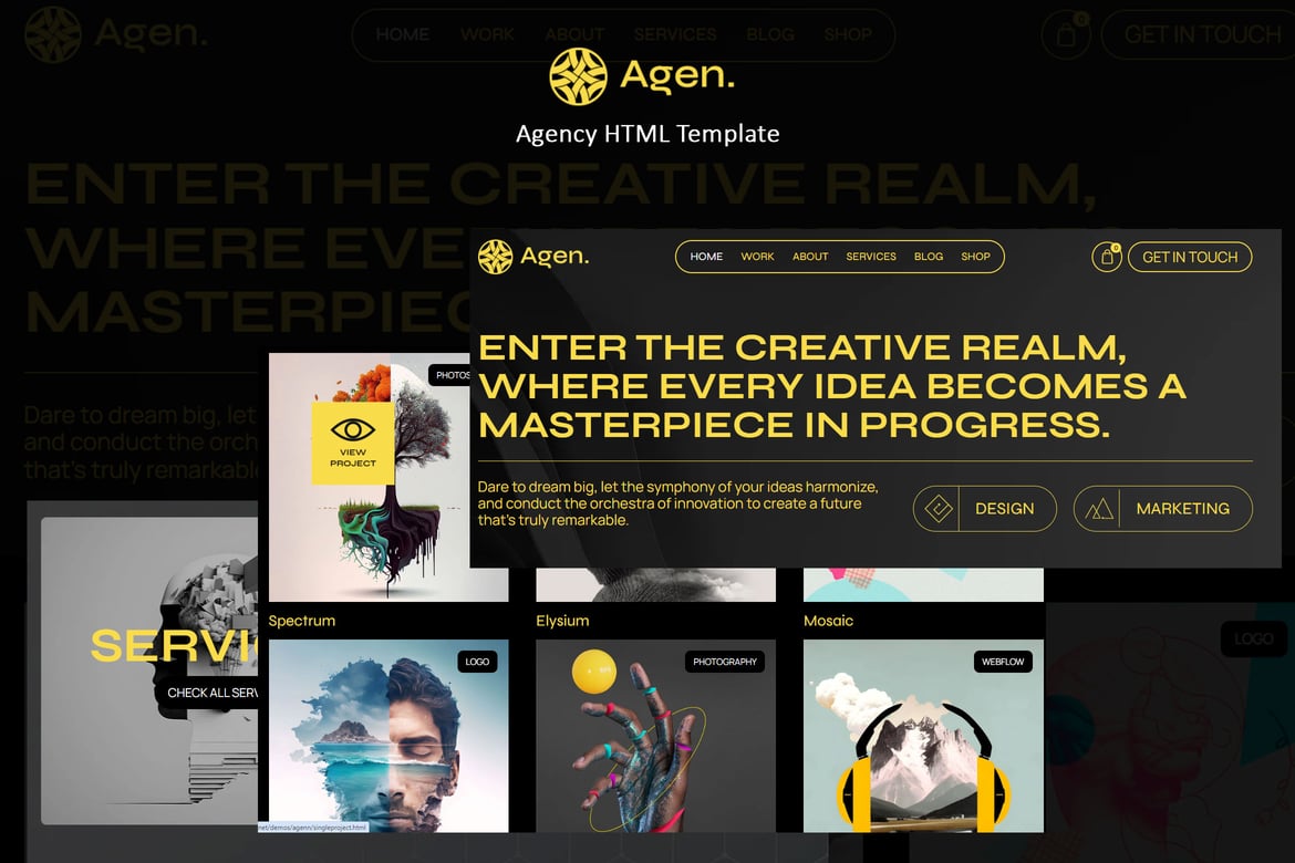 Agenn - HTML-шаблон для агентства