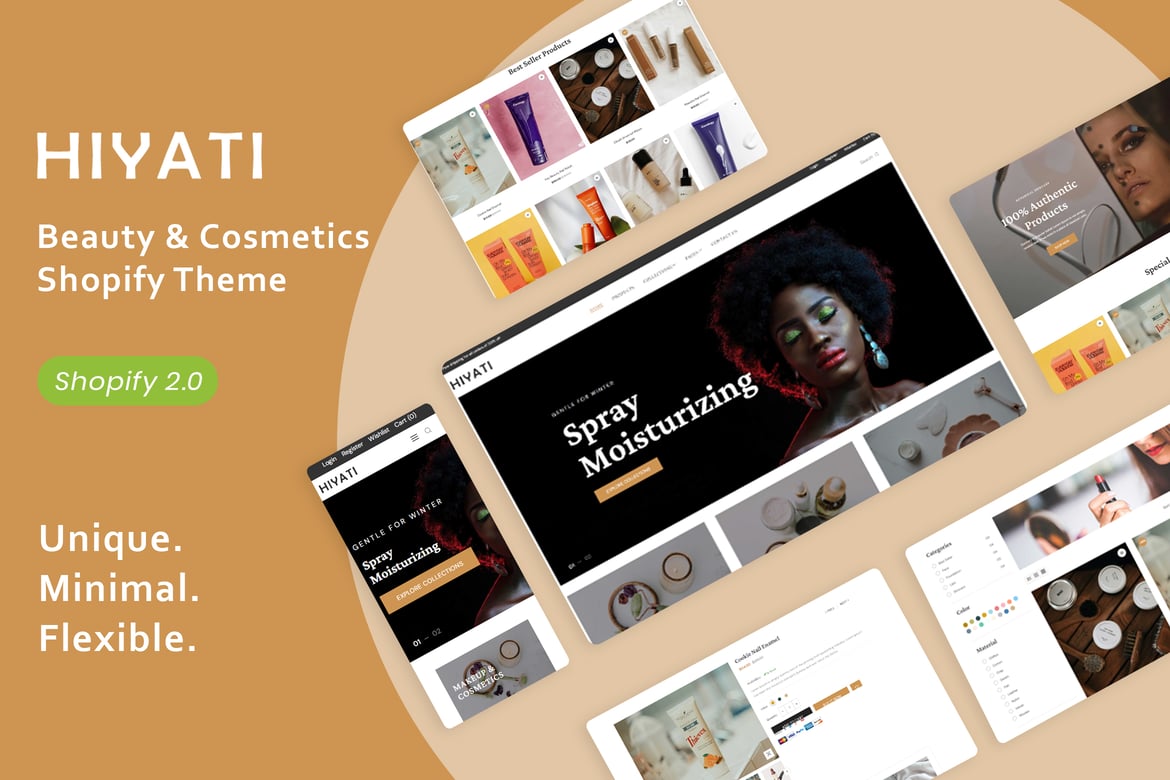 Hiyati - тема Shopify для красоты и косметики