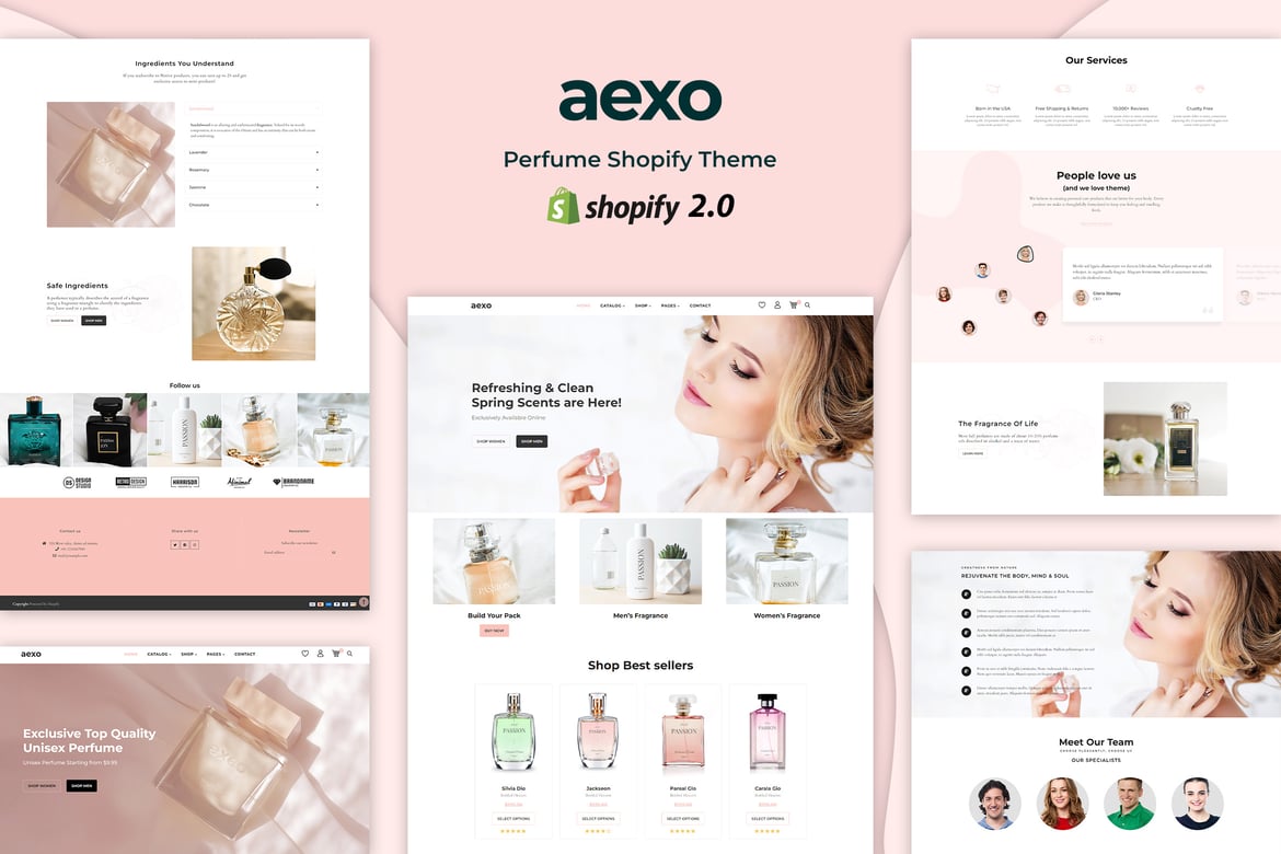 Axeo - Тема Shopify для магазина парфюмерии и косметики