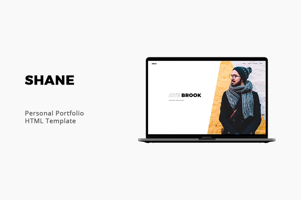 Shane - Шаблон личного портфолио