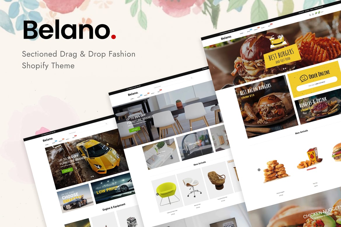 Belano - элегантная тема Shopify