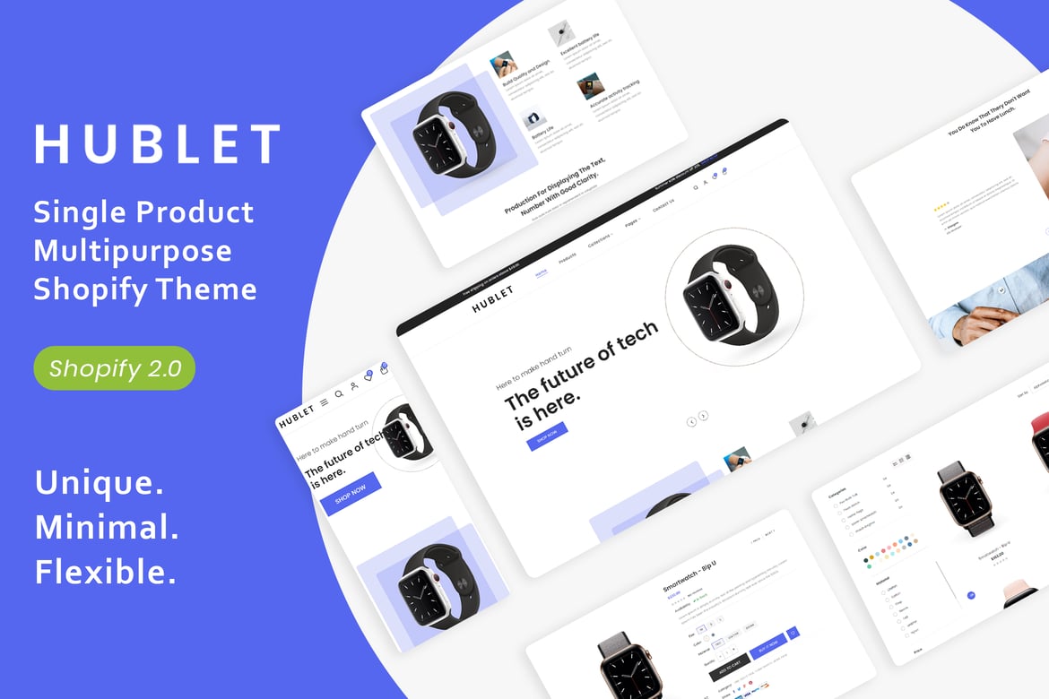 Hublet - тема Shopify для одного продукта