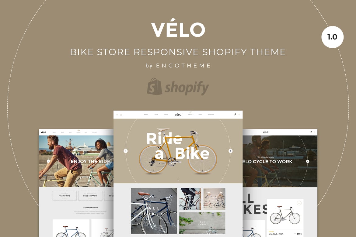 Velo | Адаптивная тема Shopify для магазина велосипедов