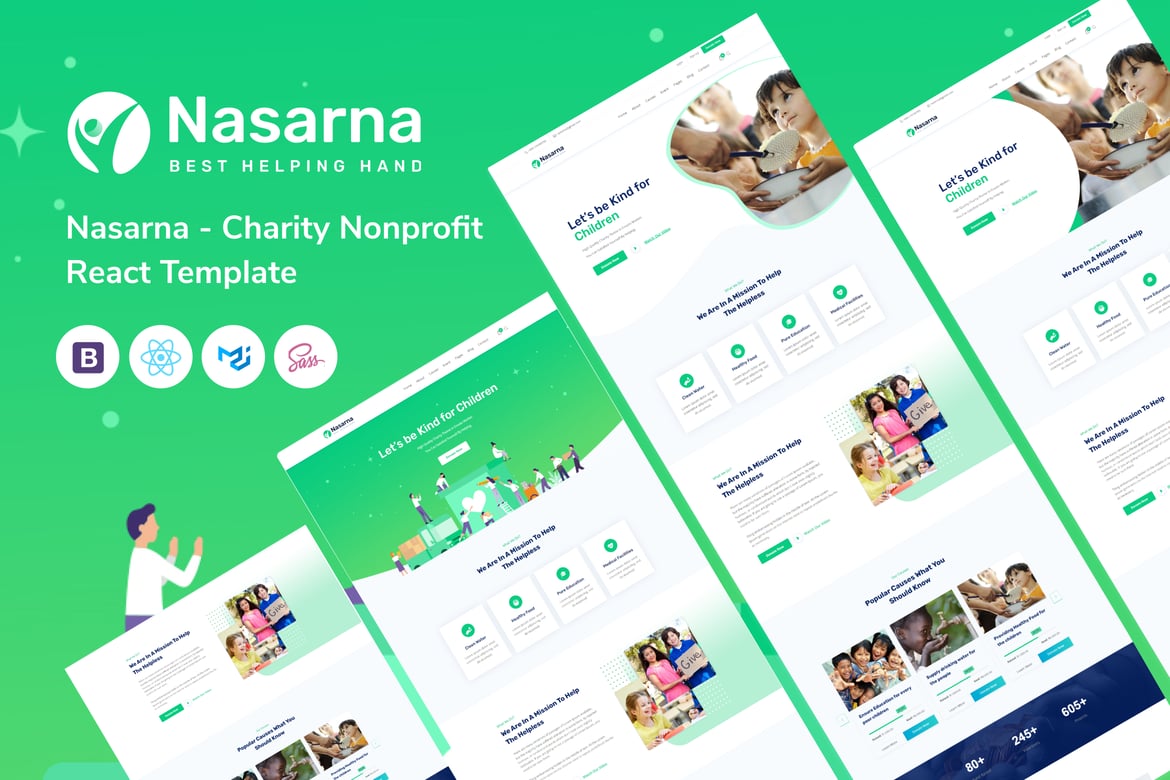 Nasarna - Шаблон благотворительного реагирования