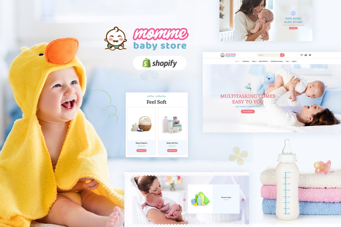 Momme - Shopify Kids, тема для детского магазина
