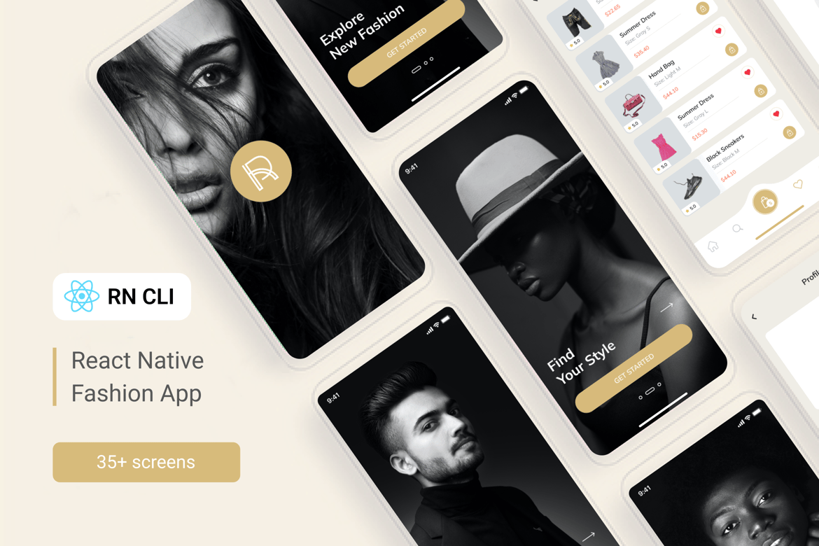 Rossi — Приложение React Native для моды