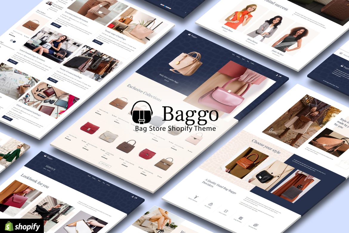 Baggo - Адаптивный шаблон магазина сумок Shopify