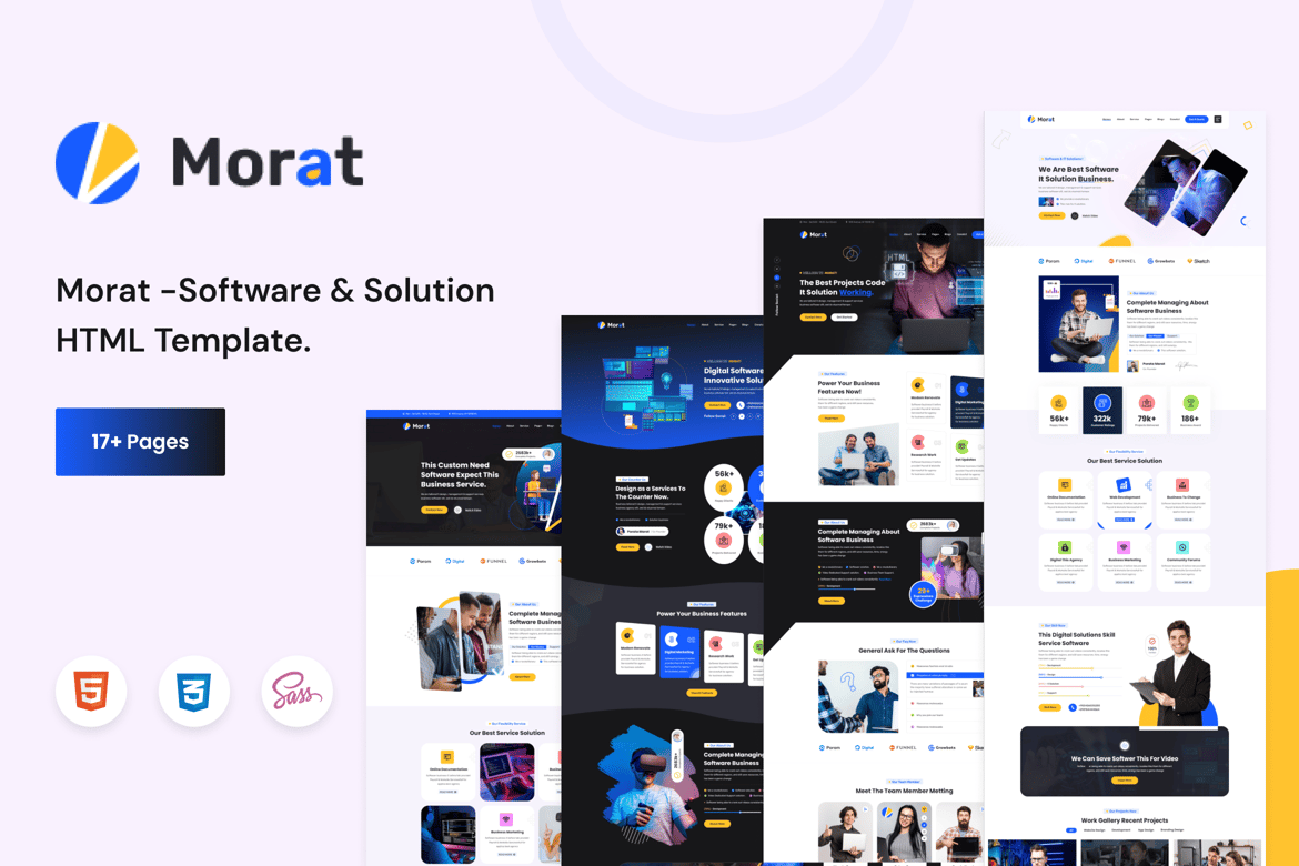 Morat - Шаблон HTML5 для программного обеспечения и решения