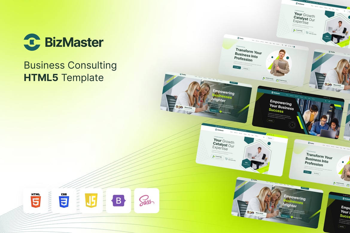 BizMaster - HTML-шаблон для консалтингового бизнеса