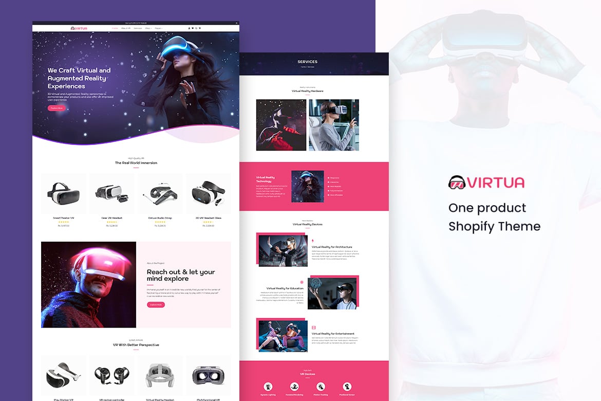 Virtux - Шаблон Shopify для магазина одного продукта