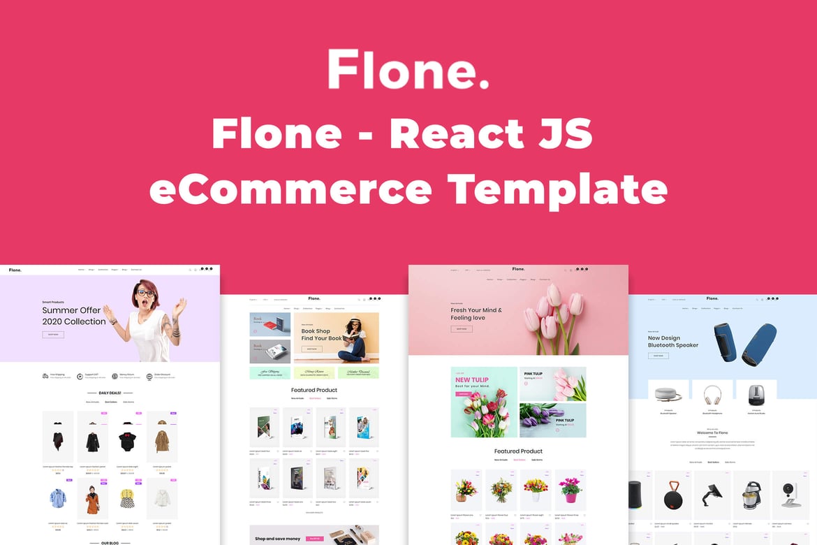 Flone - шаблон электронной коммерции React