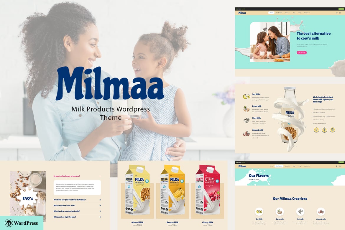 Milmaa - один продукт, одностраничная тема Shopify