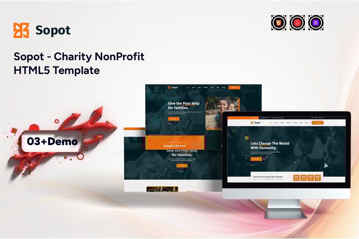 Sopot - Шаблон HTML5 для благотворительных некоммерческих организаций