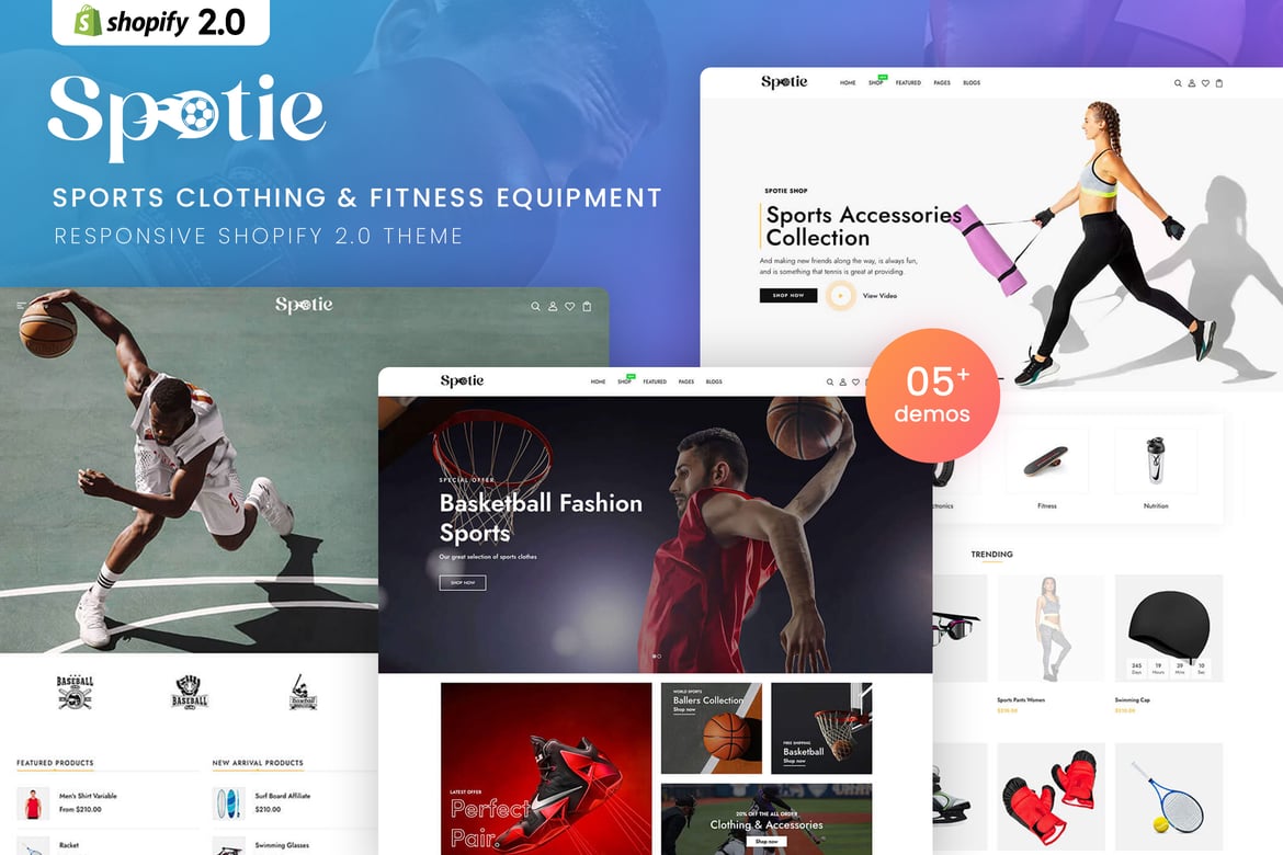Spotie - Тема Shopify для спортивного и фитнес-оборудования