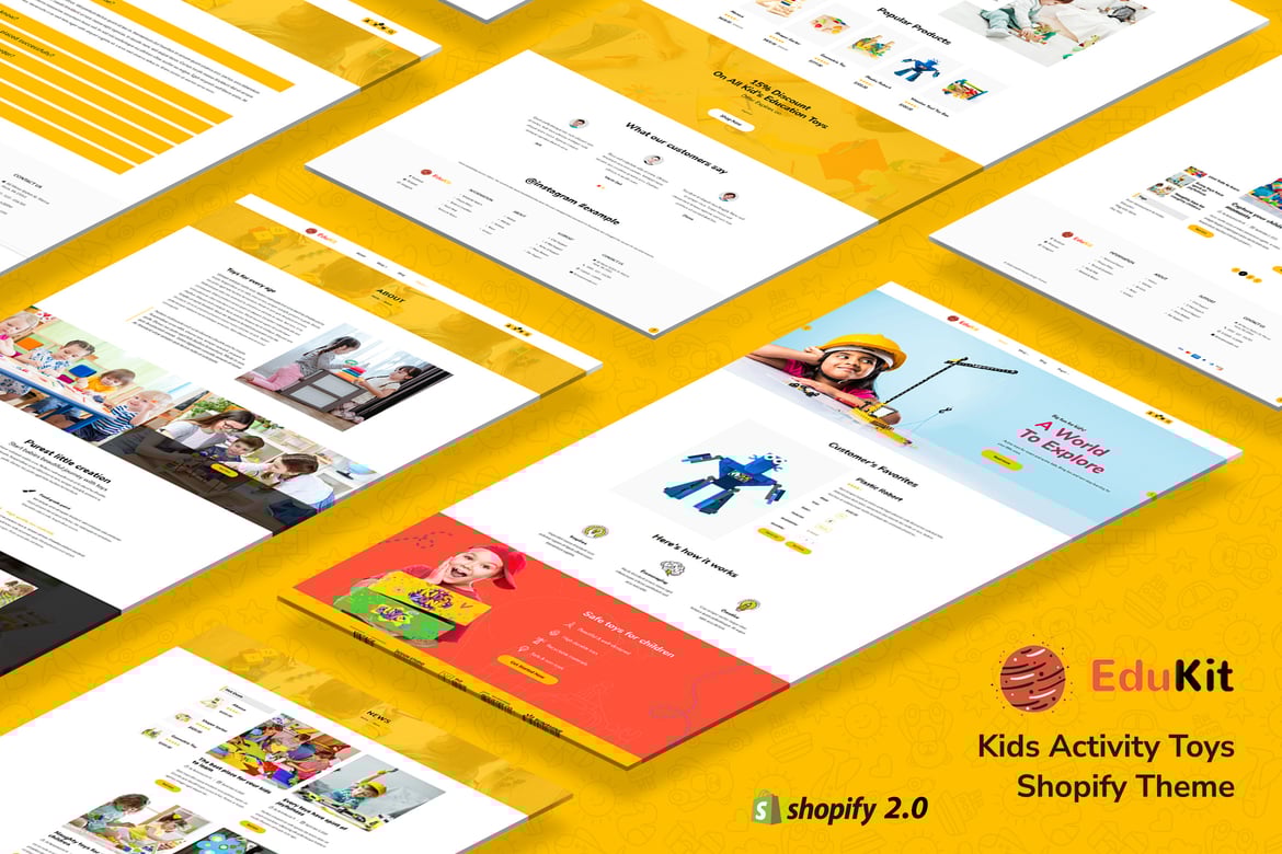 Edukit - тема Shopify для магазина развивающих игрушек