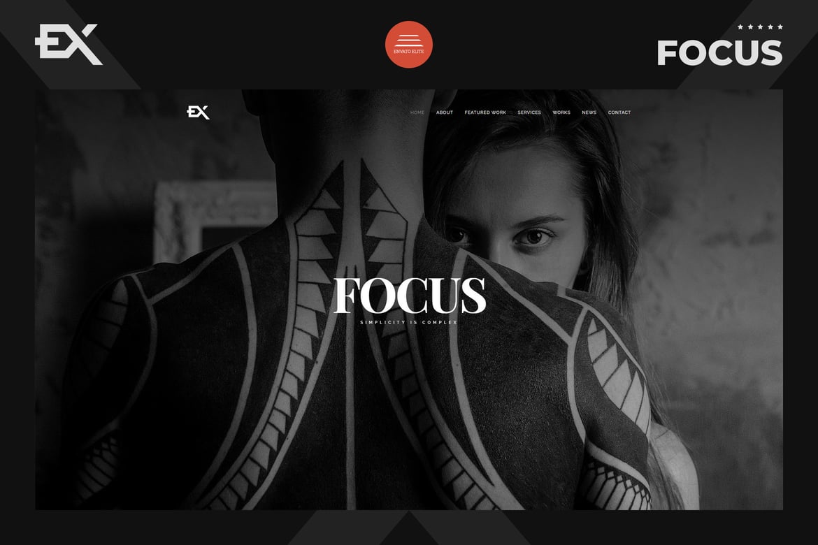 Focus - Шаблон портфолио фотографий