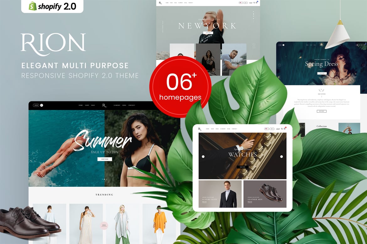 Rion - элегантная многоцелевая тема Shopify