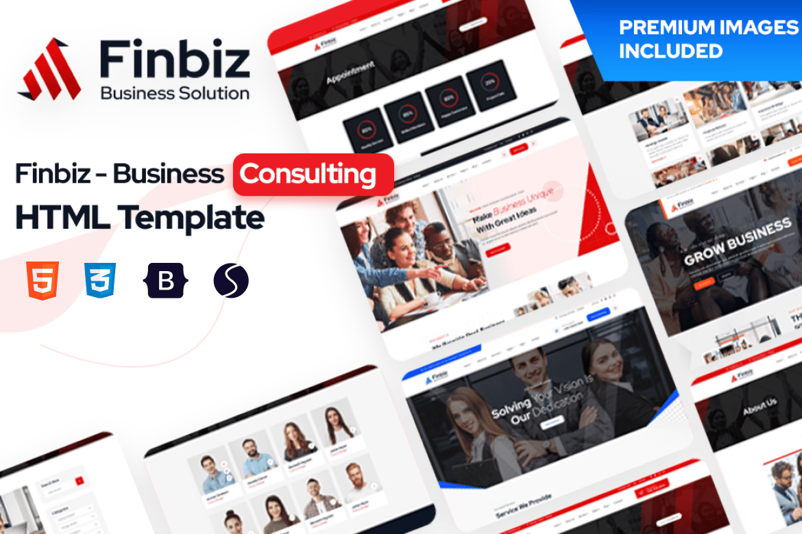 HTML-шаблон Finbiz для консалтингового бизнеса