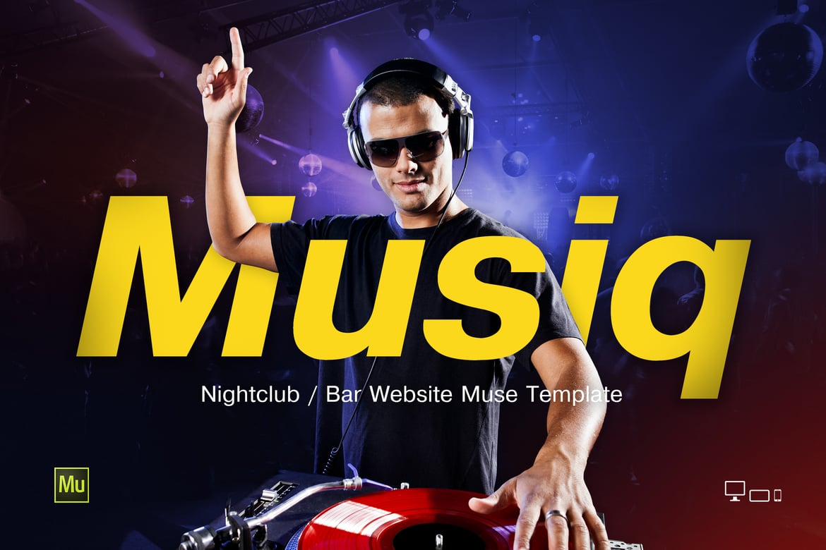Musiq — Шаблон Musiq для сайта ночного клуба/бара