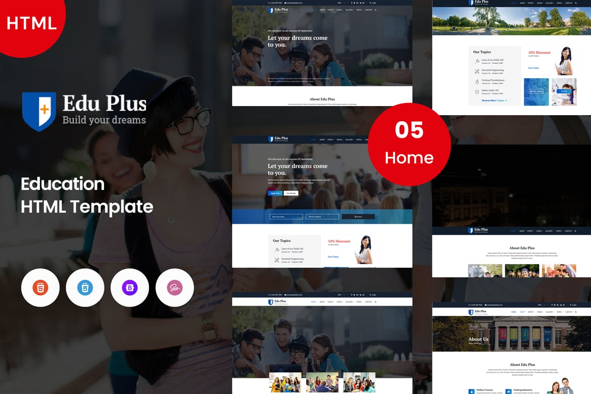 Edu Plus - Образовательный Шаблон