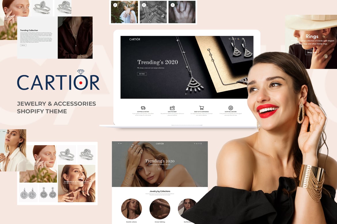 Cartior - Адаптивные украшения и аксессуары Shopify