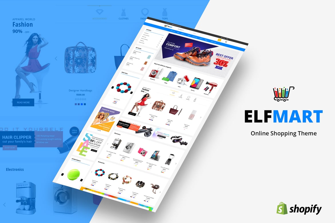 Elfmart - многоцелевая тема Shopify
